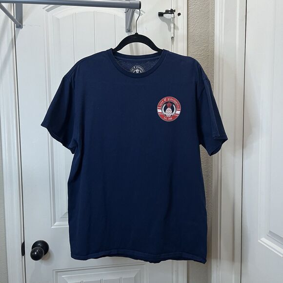 Love & Pineapples Home is my Happy Place Navy Blue Graphic Tee Womens Size L - Picture 2 of 6